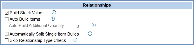 System Values - Stock - General - Relationships