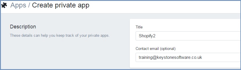Add a name to a new Shopify app