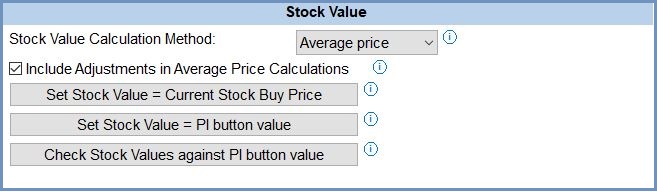 System Values - Stock - Valuation